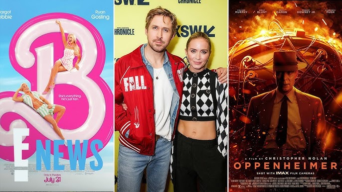 Emily Blunt Ryan Gosling Team Up For Taylor Swift Themed Barbenheimer Farewell