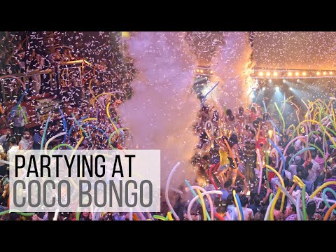 Partying at Coco Bongo in Mexico
