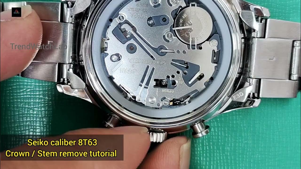 How to remove crown or stem on Seiko caliber  - YouTube