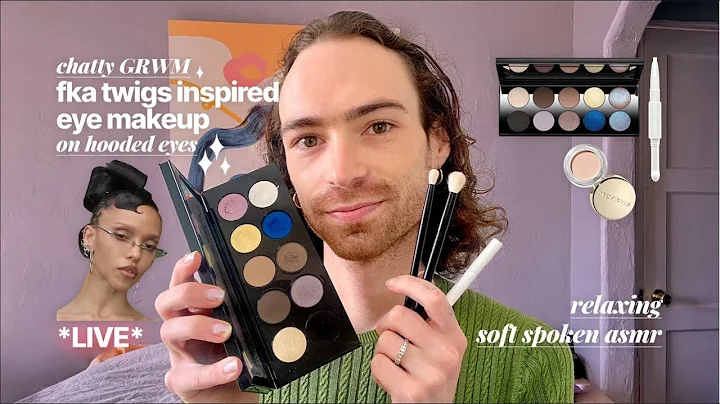 Relaxing Soft-Spoken ASMR Eye Makeup Tutorial ✨ FKA Twigs Inspired Eyeshadow Look on Hooded Eyes