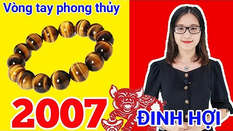Vòng tay đá thạch anh tuổi 2007 - Đinh Hợi Trang sức phong thủy mệnh Thổ Ốc Thượng Thổ Đá thạch anh