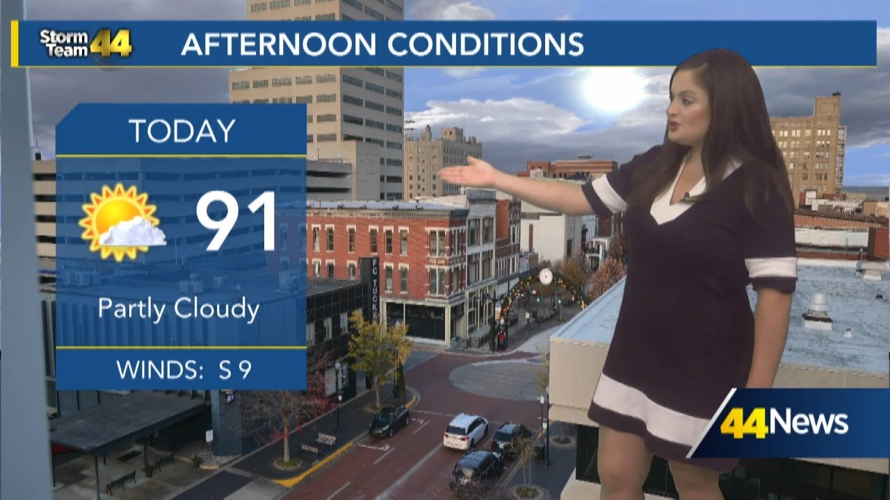 Hot and humid Tuesday; isolated rain chances - YouTube