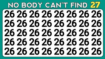 Find the Odd One Out | Number and Letter Edition - Test Your Eyes Challenge 👁🔢🔡‎