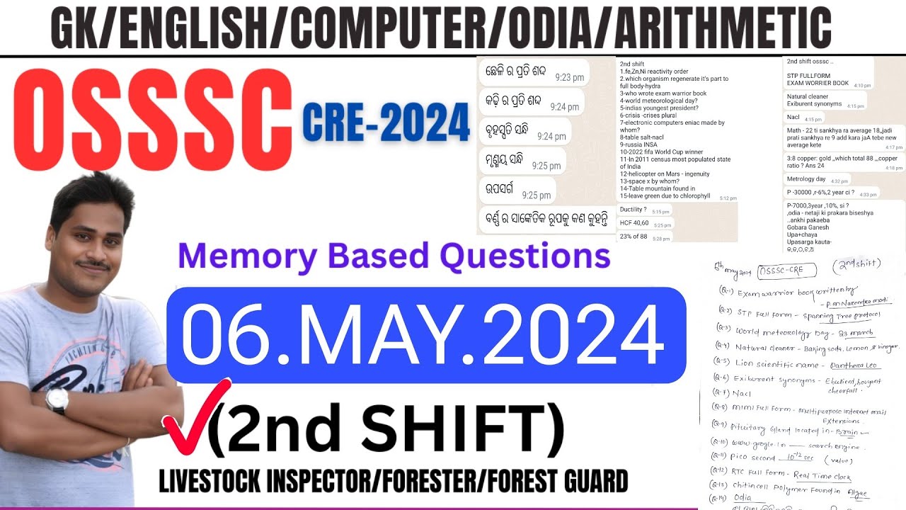 2nd Shift OSSSC CRE-2024 |Second Shift |6.MAY 2024 |LSI,FORESTER ...