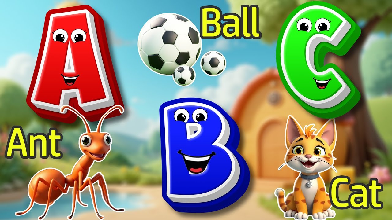 A is for Ant, ABC Phonics Song - Toddler Learning Songs, Nursery Rhymes ...
