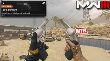 the *NEW* JAK GUNSLINGER BASILISK is CRAZY in MW3! (RAPID FIRE REVOLVER!)