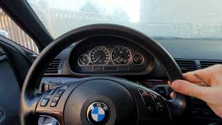 BMW e46 318i 2004 N46 cold start at -15.5C