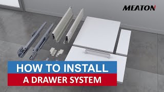 How to Install a Double Wall Drawer System | MEATON