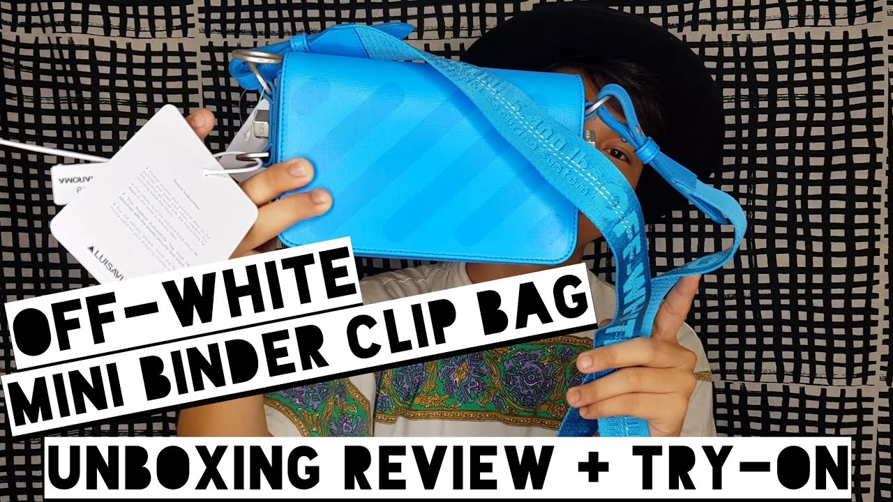 OFFWHITE Mini Binder Clip Bag Unboxing Review + Tryon YouTube