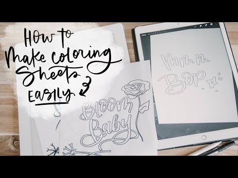 How To Make Your Own Coloring Sheets