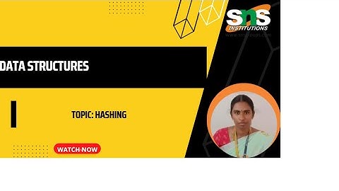HASHING | DATA STRUCTURES |SNS INSTITUTIONS