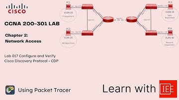 CCNA 200-301 Lab | Chapter 2 Network Access | Lab 017 Configure and Verify Cisco Discovery Protocol