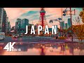 Flying over japan 4k ultra   travel relax music with beautiful japans