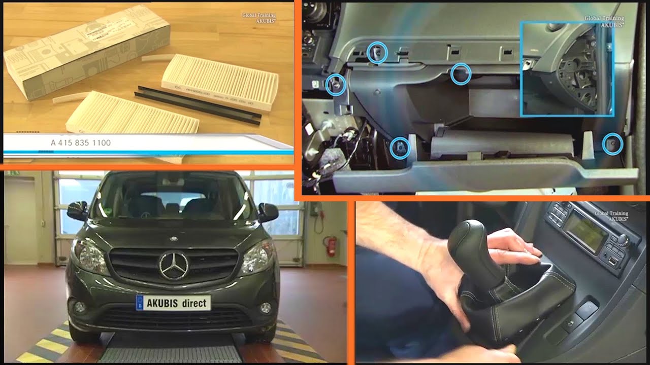 How to Replace the Dust Filter for the Heater/Ventilation in your  Mercedes-Benz Citan (W415) 