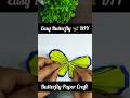 Easy Paper Butterfly Craft 🦋 Origami Paper se Butterfly Banao #shorts #easy #butterfly #paper #kids
