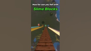 How Much Fall Damage can you Take in Minecraft? #shorts