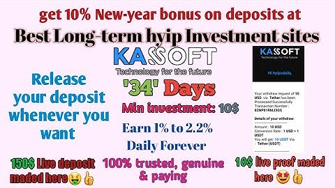 Kassoft .io | 10$ live proof on 100% trusted long-term online hyip investment site. #hyipsdaily