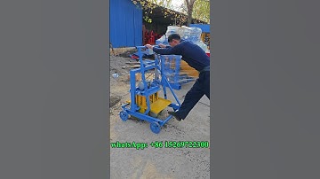 mini movable concrete egg laying concrete hollow solid 4 6 8 inches block maker convenient #machine
