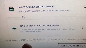 Cancel your hulu Subscription using an android tablet.  At bottom right tap profile, then Account
