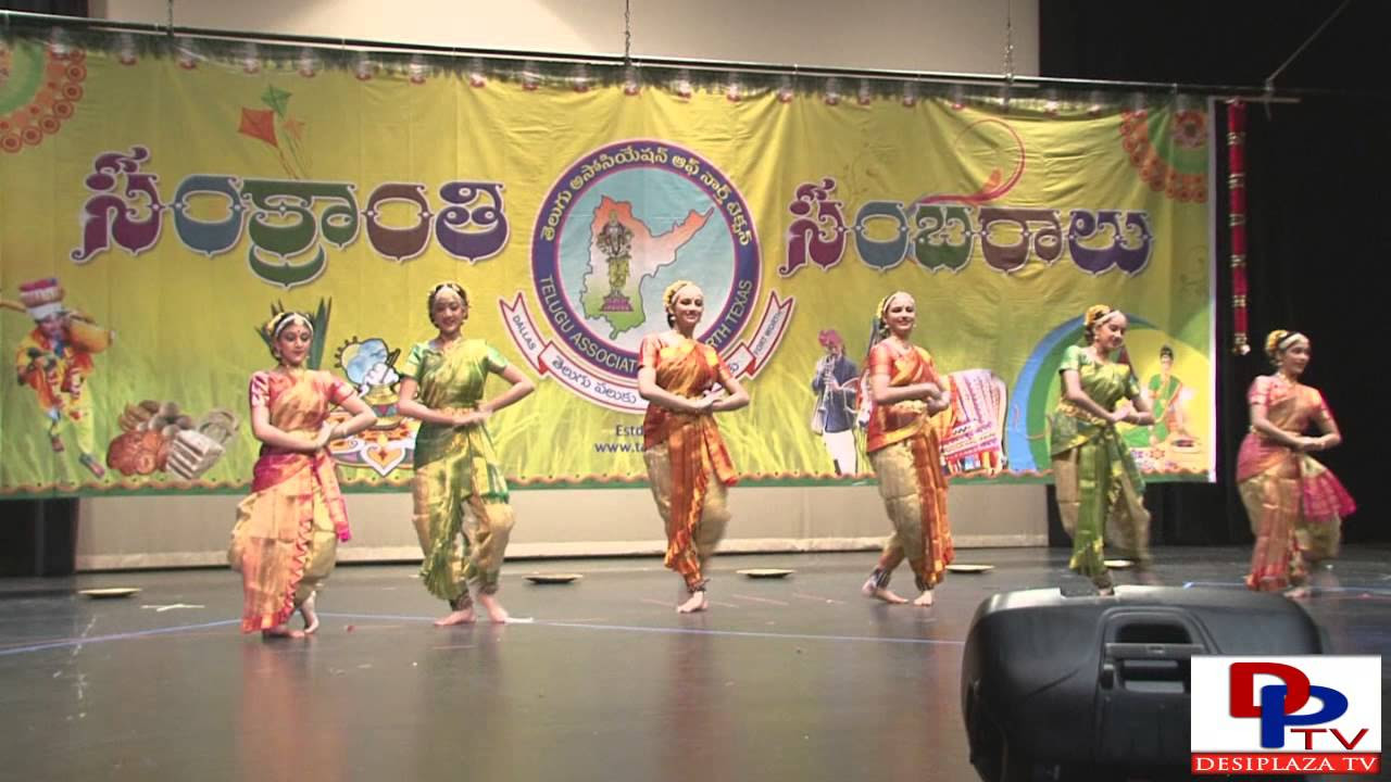 Students from Natyanjali Kuchipudi Dance School at Tantex Sankranthi Sambaralu2015