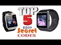 Top 5 DZ09 Smartwatch secret codes!