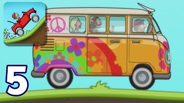 Hill Climb Racing - Gameplay Walkthrough Part 5 - Hippie Van (iOS, Android)