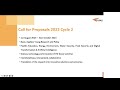 Announcement of 2nd call of research proposals 2023