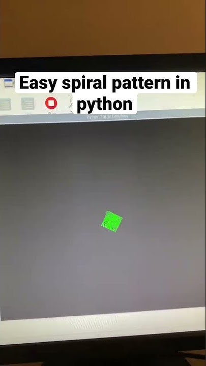 Easy spiral pattern in python! #coding #python #learncoding # ...
