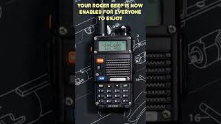 Baofeng UV-5R - How To Enable The Roger Beep Option #Shorts