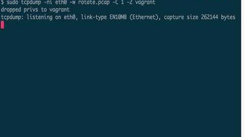 Tcpdump - Advanced 5 (Rotation, Security)