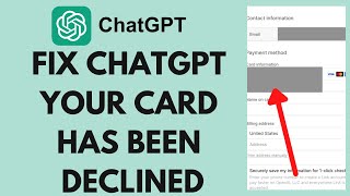 FIX ChatGPT Your Card Has Been Declined (Chat GPT Plus Your Card Has Been Declined)