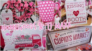 NEW SHOP WITH ME AT HOMEGOODS AND TJ MAXX | VALENTINE&#39;S DAY DECOR 2022