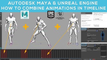 How to Combine Multiple Animations in Maya Timeline | Autodesk Maya & Unreal Engine