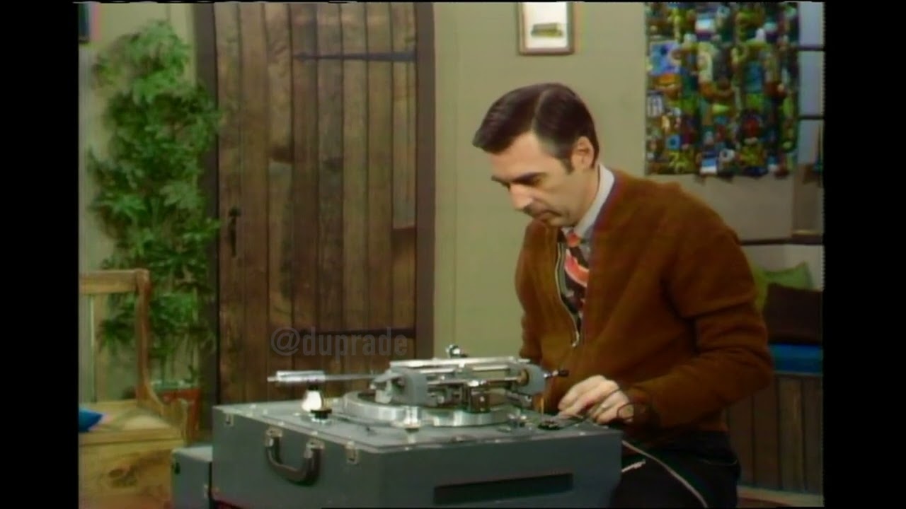 Mr Rogers drops a phat beat on his Record Player