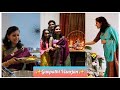 Cooking Big Portion Easy Meals for Gathering | How to make Garland at Home | Pooja Organization