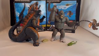 Playmates City Of Destruction Godzilla & Ferocious Kong double review!