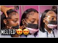 Bob Cut Lace Frontal Wig Tutorial+ How I Do Baby Hairs with G2B Glued Gel