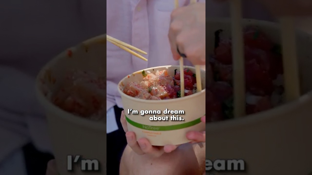 Two Brits try Real Hawaiian Poke for the first time!