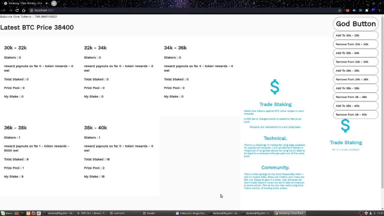 Stake Trading - Harmony chain hackathon project - YouTube