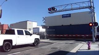 BNSF 5031 Eastbound Double Stack Intermodal Train - Corona, CA USA 4/26/2019