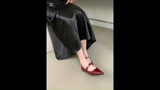 Pointed-Toe Flat With Single Strap