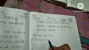 EX -7.3 Q-1   2.  3. RDSharma Algebraic Expressions Class 7th Math