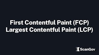 First Contentful Paint (FCP) + Largest  Contentful Paint (LCP)