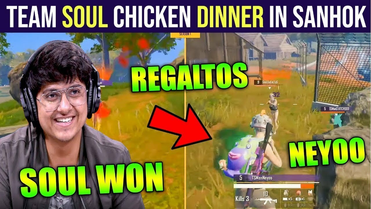Team Soul Chicken Dinner In PMPL | Regaltos Vs Entity Neyoo 1v1 Fight In Final Zone