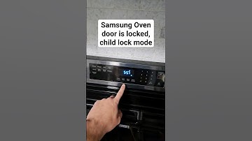 samsung oven door locked,  child lock is on.  #samsungoven #appliance #samsungovenlocked #childlock