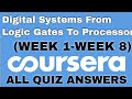 Digital systems from logic gates to processor coursera quiz answers  full course solution 