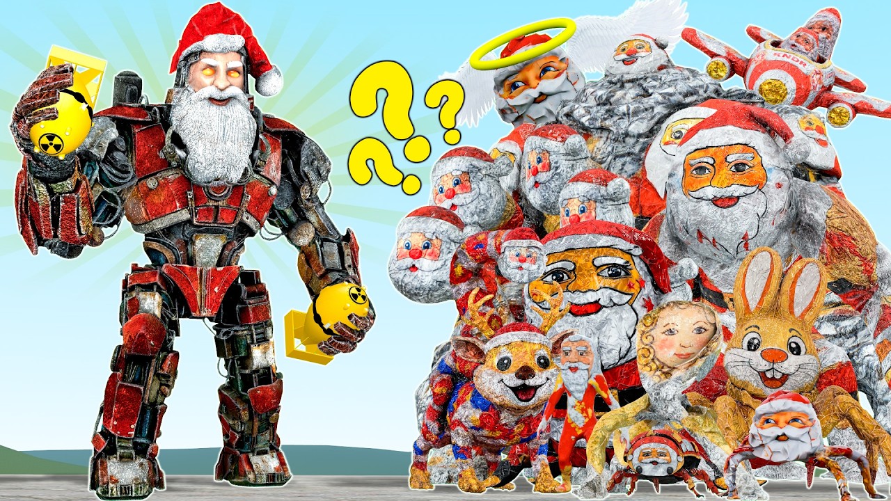 NEW RELEASE GOO GOO GAGA MECHA TITAN vs GOO GOO GAGA MEME TEAM in Garry's Mod!