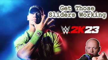 WWE 2K23 ● How To Get Sliders Working 100% In Universe Mode