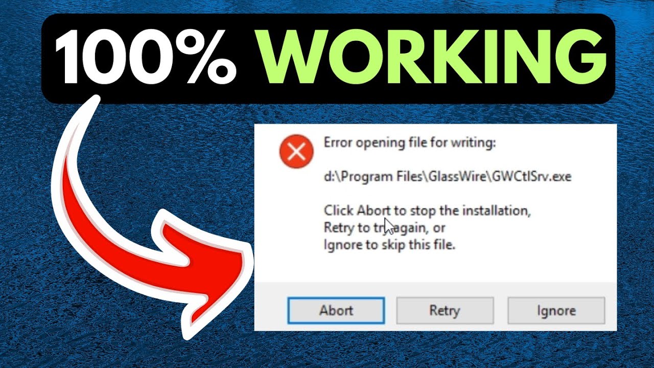 Error Opening File for Writing in Windows 11 FIXED - YouTube