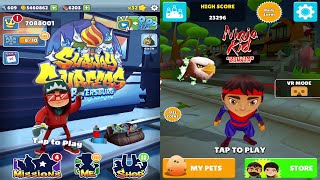 Subway Surfers: St. Petersburg VS Ninja Kid Run Walkthrough screenshot 1